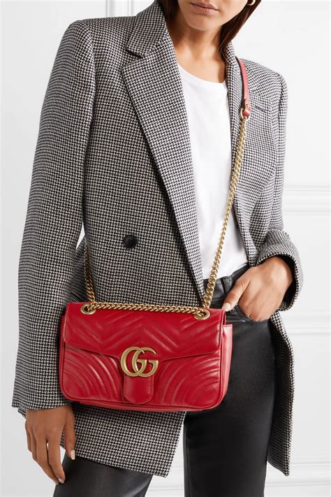 gucci marmont small red|red Gucci Marmont bag.